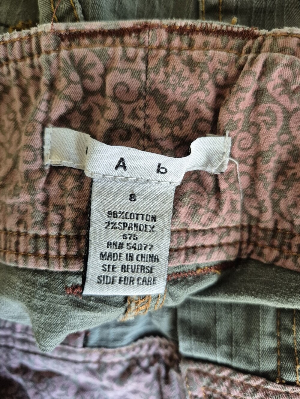 CAbi Y2k Vintage Wide Leg Cargo Pants Womens Size 8 - Picture 9 of 9
